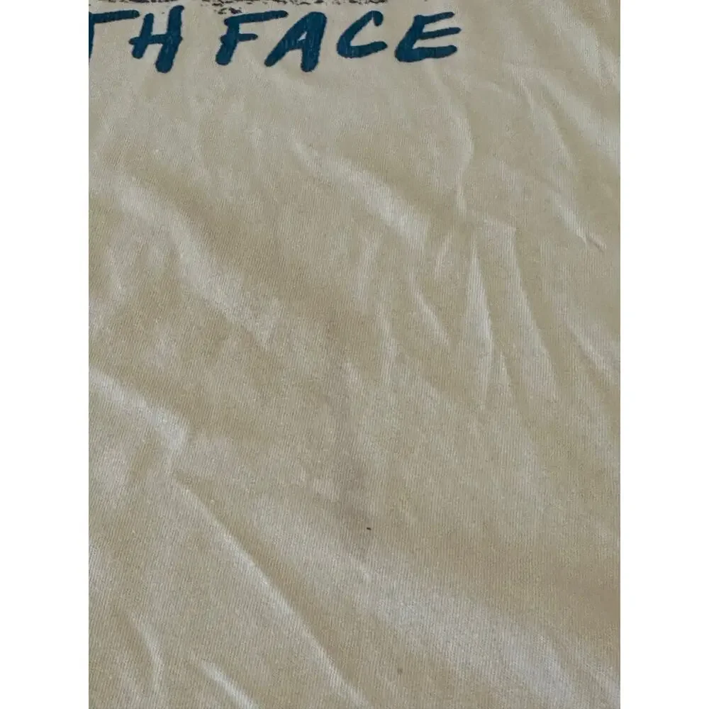 The North Face Graphic T-Shirt Men's Large Yellow Bear Mountain SS Cotton